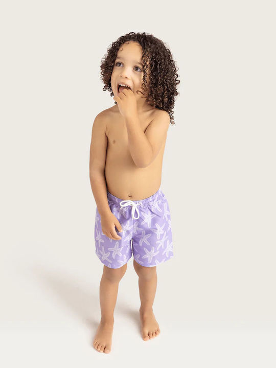 Swim Essentials Παιδικό Μαγιό Μπλούζα Lila Sea Stars