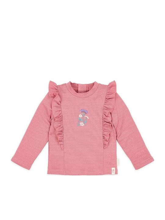 Little Dutch Kids Swimwear Rashguard With Long Sleeve Pink