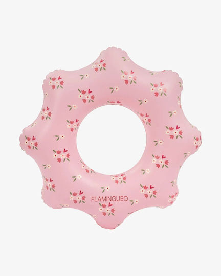 Φουσκωτό Ροζ Donut Σωσίβιο Παιδιά 60*60cm Wavy Flamingueo