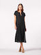 Achilleas Accessories Women's Maxi Beach Caftan Black