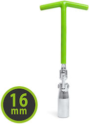 16 Mm Zündkerzenwerkzeug Steckschlüssel Auto Zündkerzenwerkzeug Gummi T-Griff 21.5 Cm