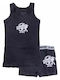 Online Set Kids Sleeveless Blue Undershirts