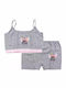 Online Kids Set Boxers With Gray Sleeveless Training Bra