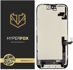 Apple Iphone 16 Hyperfox Lcd Incell Touch Black 1 Χρόνο Εγγύηση
