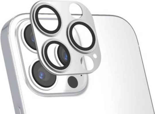 4smarts Styleglass Camera Apple Iphone 14 Pro 14 Pro Max 2pcs Set Metal Silver + Clear