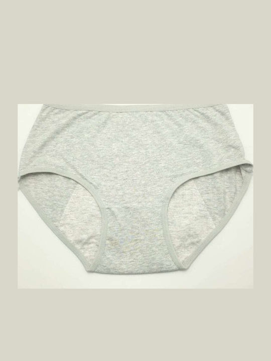 Power Flower Cotton Women's Period Slip Grey