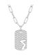 Jools Necklace Talisman Monogram "S" Silver with Zircon