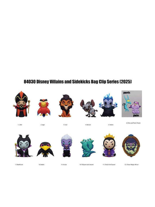 Disney Clips De Geantă Din Spumă 3D Villains Seria 4 Set De Expunere 24 Bucăți