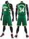 King Men's Basketball Set Antetokounmpo Green