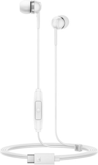 Sennheiser Cx-80u In-ear Handsfree Earphones with USB-C Plug White