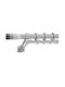 Metallic Curtain Pole Chic 3031 Diameter 25 Length 240 cm Gray Pastel