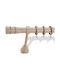 Metallisches Vorhangstange Paros Kadea Φ35 Enis Einzeln 240 cm Beige Pastell