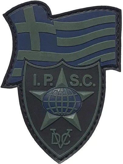 I.p.s.c Ελληνική Σημαία Σήμα Pvc Black Od Green