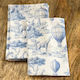 Pouch Safari Design Set of 5 Pieces 12x17cm Light Blue