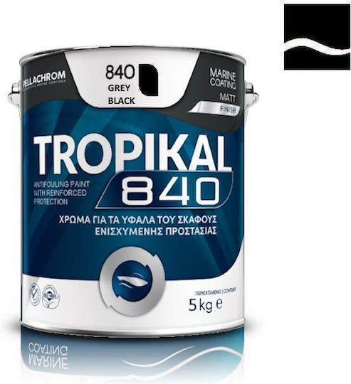 Pellachrom Tropikal 840 Masterbatch Pentru Ambarcațiuni 5lt Gri Negru 845