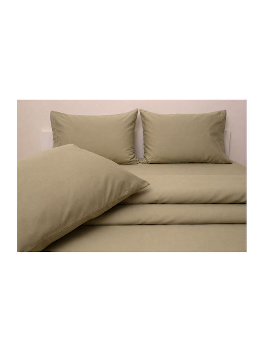 Anna Riska Σεντόνι King Size 280x275εκ. Khaki Green