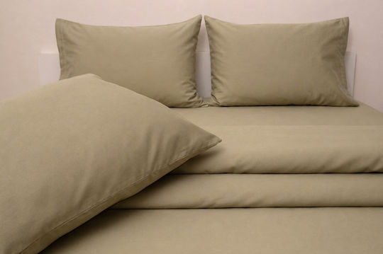 Anna Riska Σεντόνι King Size 280x275εκ. Khaki Green