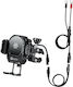 Kewig Motorcycle Phone Mount with Adjustable Arm 5.4-7.2" for Handlebar