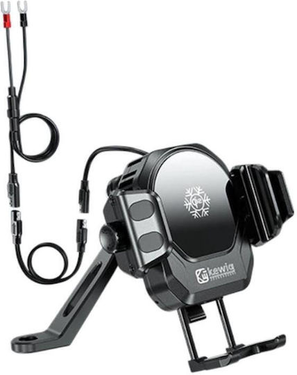 Kewig Motorcycle Phone Mount with Adjustable Arm 5.4-7.2" for Mirror