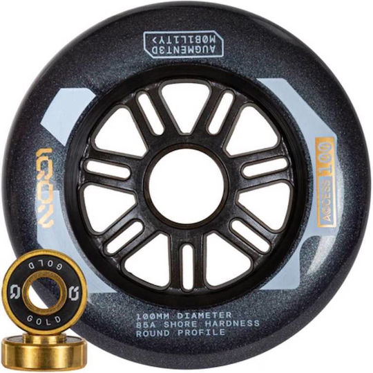 Iqon Wheels Access Combo 100 Dark Grey 3 Pieces