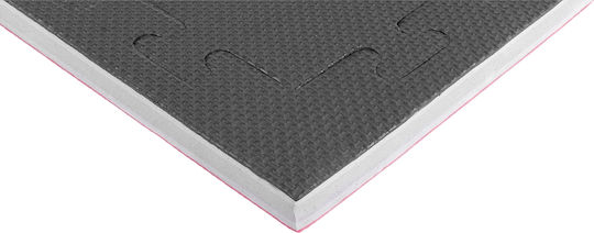AMILA Gym Equipment Flooring Double Sided Black/Grey 100x100cm 1 Piece