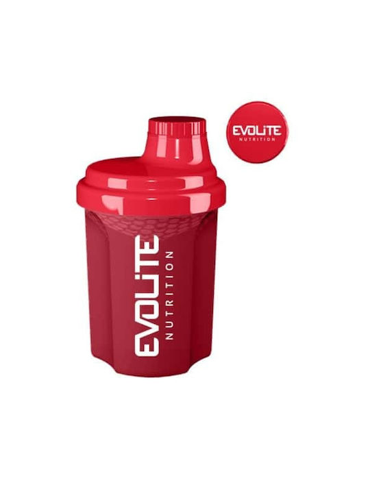 Evolite Shaker de Proteine 300ml Plastic Roșu