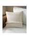 Gofis Home Decorative Pillow Case Off from 100% Cotton Off White 50x50cm