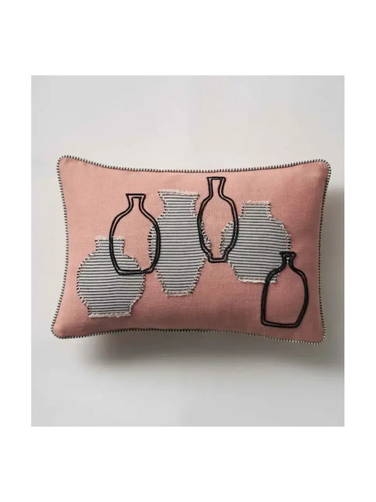 Gofis Home Decorative Pillow Case Giara from 100% Cotton Cotton 30x45cm