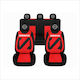 Set Custom Universal Nero Red Seat Covers New Nissan