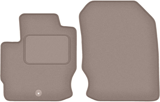 Front Car Mats Mitsubishi Colt Vii Hb Without Air Vents 2008-2012 Beige