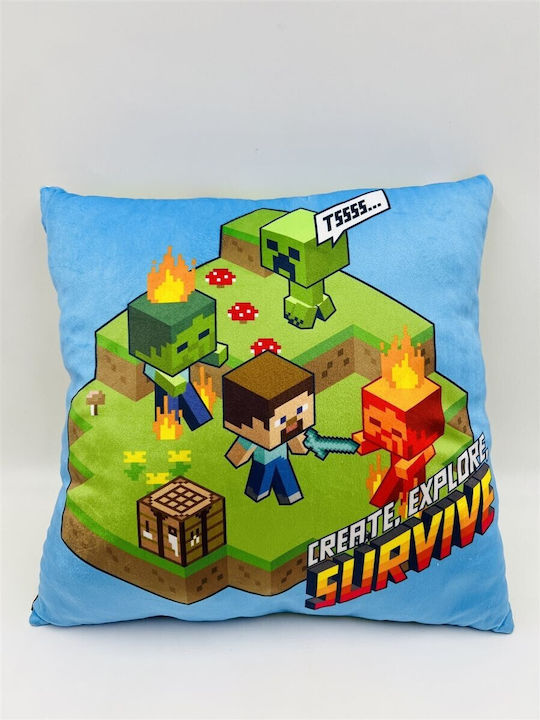 Dimcol Kids Decorative Pillow Green 38x38cm