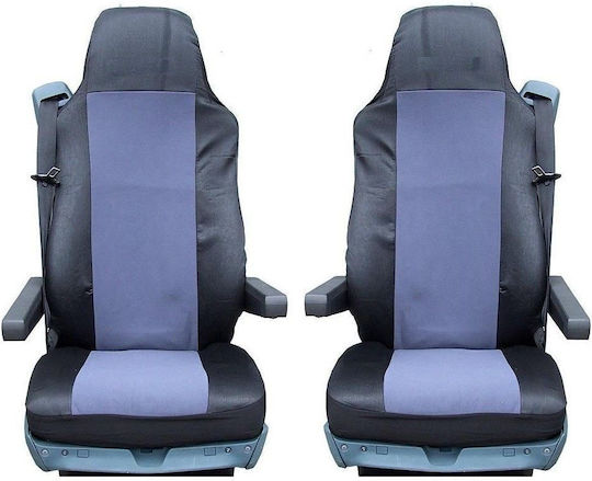 Set Truck Fabric Gray Covers Scania 411412414416494 2 Pieces