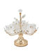 Keskor Metallische Dessert Turm Ständer & Tabletts Gold Ø26cm P26xM30cm