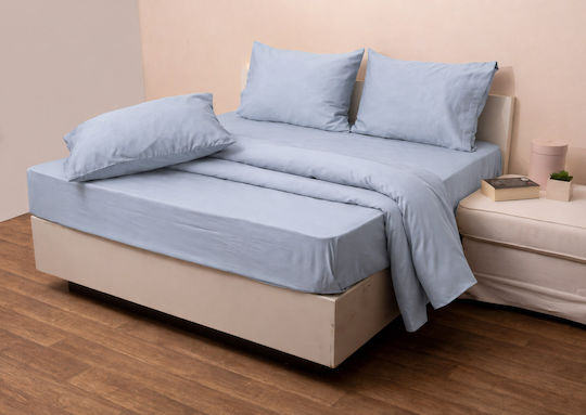 Anna Riska Σεντόνι King Size 280x275εκ. Grey