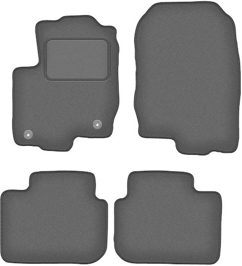 Velour Car Mats Graphite Mitsubishi Colt Vi Hb 5d 2004-2008