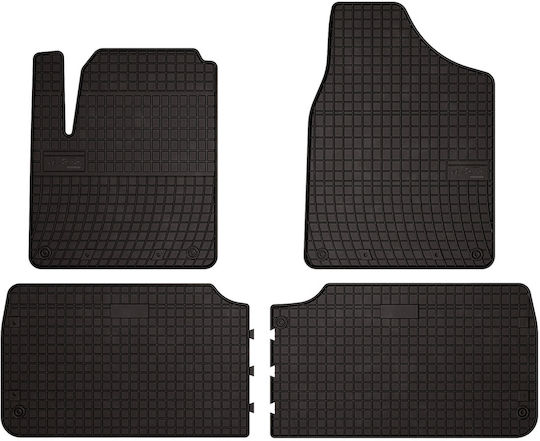 Gummi Auto Fußmatten Volkswagen Sharan I Minivan 1995-2010 Schwarz Passgenau