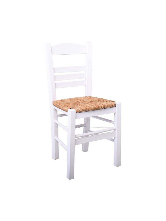 Sifnos Wooden Dining Chair White 001