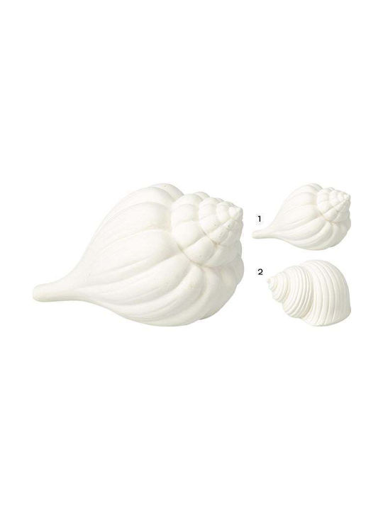 Oem Κοχυλι Κεραμικο Λευκο 12x7,5cm Assorted