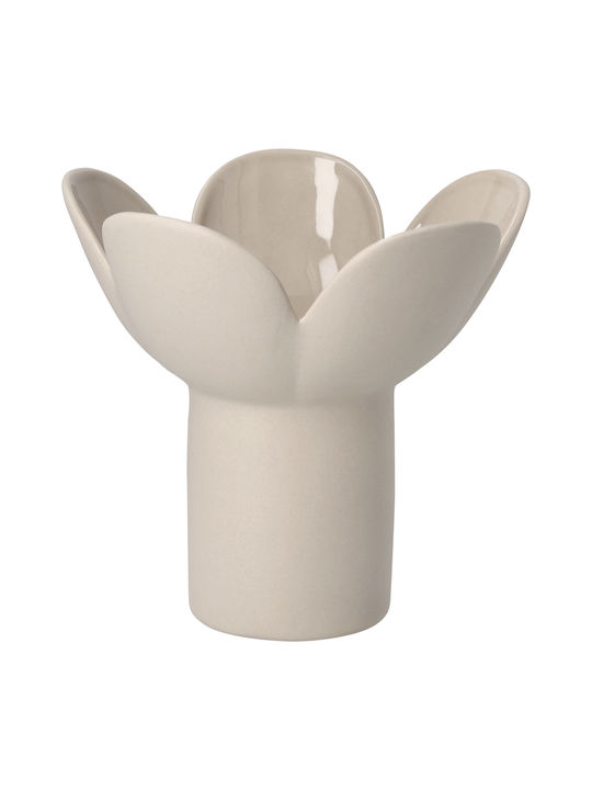 Raeder Διακοσμητικό Βάζο Κεραμικό Softone Μπεζ Y15.9cm