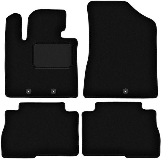 Black Velour Car Mats Kia Sorento Ii Fl Suv 2012-2014