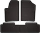 Rubber Car Mats Peugeot Partner I Kombivan Tepee 1997-2010 Black Fitted
