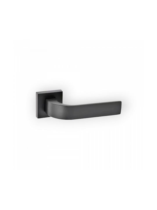 Best Design Buton Ușă de Intrare cu Rosetă Stânga 265 Negru Mat