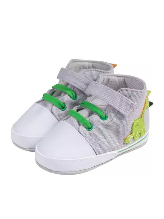 On Line Βρεφικά Sneakers Αγκαλιάς Γκρι