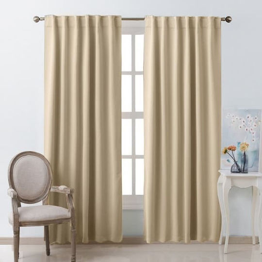 Sidi Home Plast Verdunkelung Mit Grommets Beiges 140x260cm