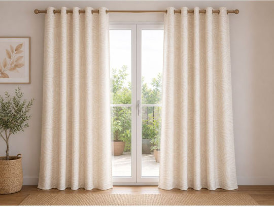 Viopros Curtain With Jacquard Pencil Pleat 270x280cm