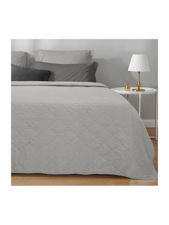 Blanc de Blanc Single Coverlet Gray 160x220cm