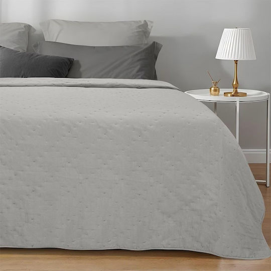 Blanc de Blanc Tagesdecke Einzel Grau 160x220cm