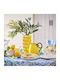 Butlers Τραπεζομάντηλο Βαμβακερό Amalfi Μπλε 160x300εκ.