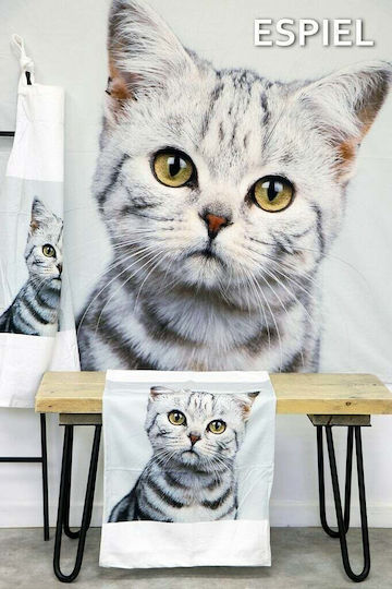 Espiel Runner Set 2Stücke Katze Grau 40x180cm
