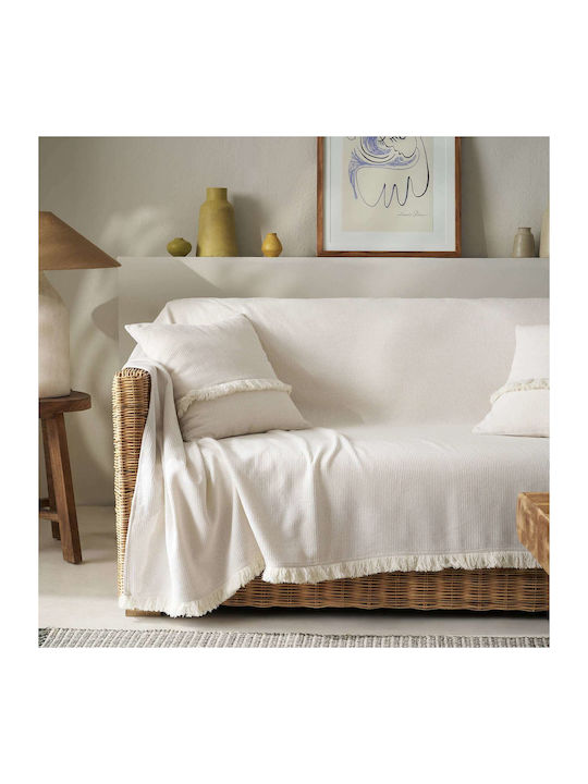 Gofis Home Odessa Ριχτάρι Πολυθρόνας 180x180εκ. Off White
